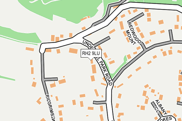 RH2 9LU map - OS OpenMap – Local (Ordnance Survey)