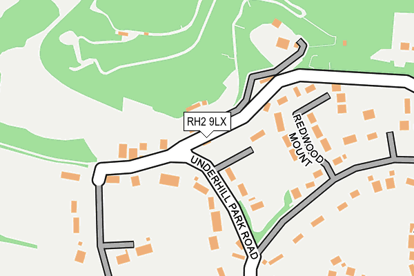 RH2 9LX map - OS OpenMap – Local (Ordnance Survey)