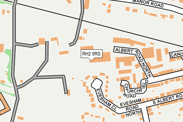 RH2 9RS map - OS OpenMap – Local (Ordnance Survey)