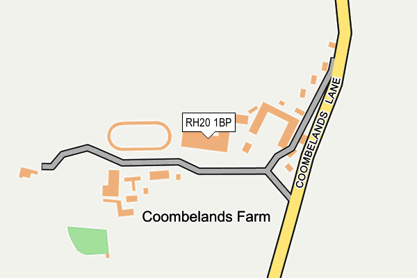 RH20 1BP map - OS OpenMap – Local (Ordnance Survey)