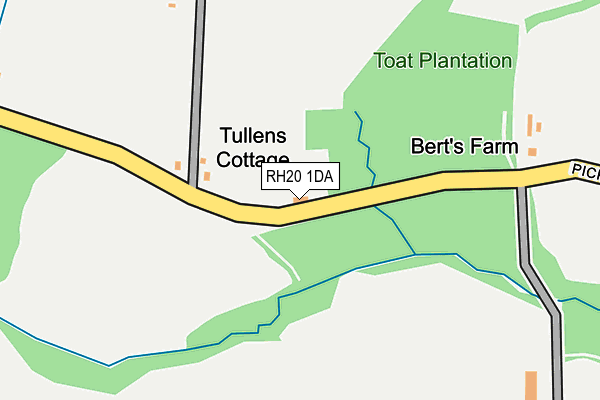 RH20 1DA map - OS OpenMap – Local (Ordnance Survey)