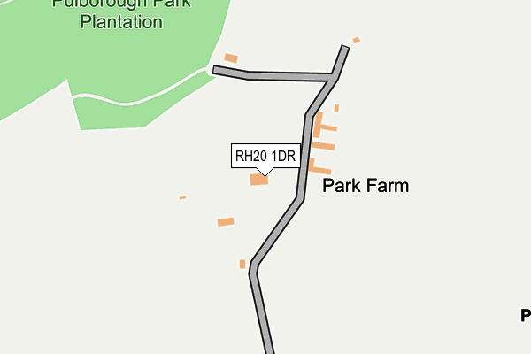 RH20 1DR map - OS OpenMap – Local (Ordnance Survey)