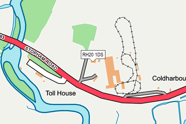RH20 1DS map - OS OpenMap – Local (Ordnance Survey)