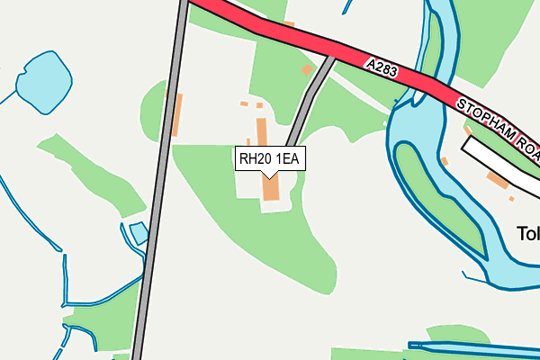 RH20 1EA map - OS OpenMap – Local (Ordnance Survey)