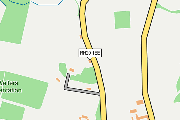 RH20 1EE map - OS OpenMap – Local (Ordnance Survey)