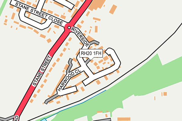 RH20 1FH map - OS OpenMap – Local (Ordnance Survey)