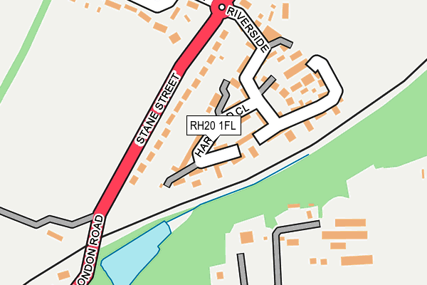 RH20 1FL map - OS OpenMap – Local (Ordnance Survey)