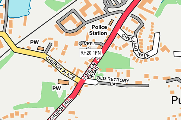 RH20 1FN map - OS OpenMap – Local (Ordnance Survey)