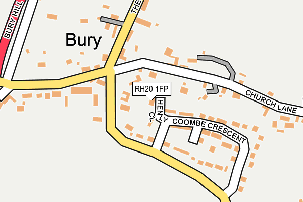 RH20 1FP map - OS OpenMap – Local (Ordnance Survey)