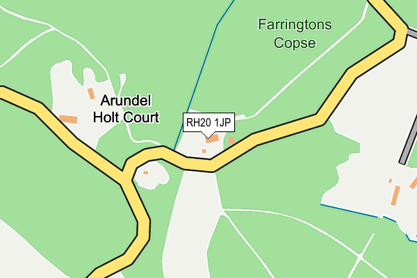 RH20 1JP map - OS OpenMap – Local (Ordnance Survey)