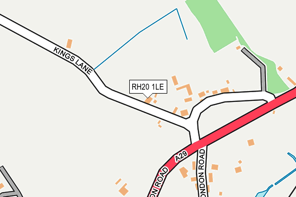 RH20 1LE map - OS OpenMap – Local (Ordnance Survey)