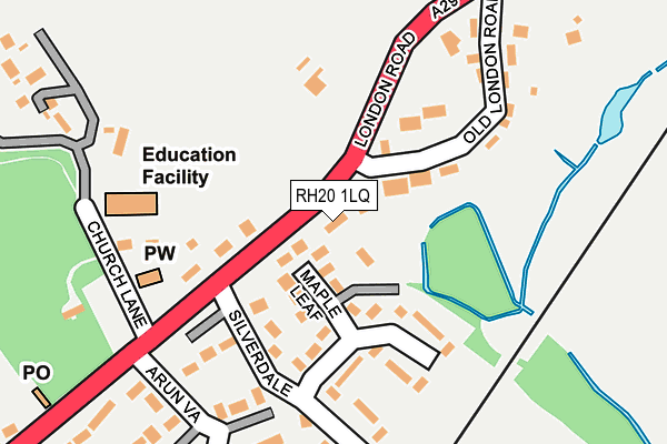 RH20 1LQ map - OS OpenMap – Local (Ordnance Survey)