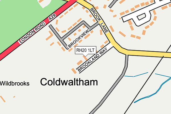 RH20 1LT map - OS OpenMap – Local (Ordnance Survey)