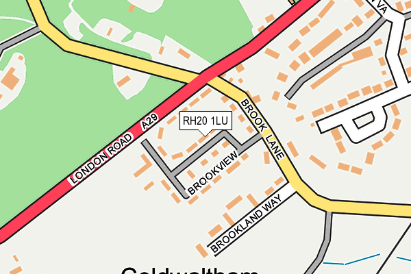 RH20 1LU map - OS OpenMap – Local (Ordnance Survey)