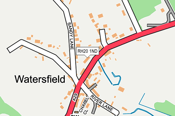 RH20 1ND map - OS OpenMap – Local (Ordnance Survey)