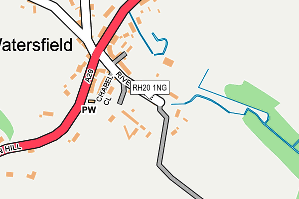 RH20 1NG map - OS OpenMap – Local (Ordnance Survey)