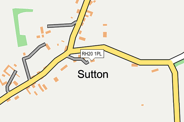 RH20 1PL map - OS OpenMap – Local (Ordnance Survey)