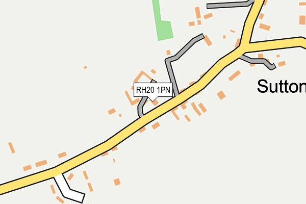 RH20 1PN map - OS OpenMap – Local (Ordnance Survey)