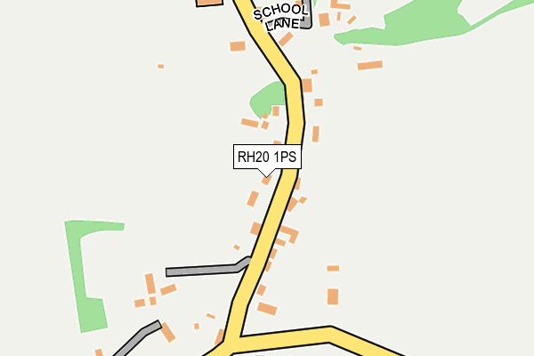 RH20 1PS map - OS OpenMap – Local (Ordnance Survey)