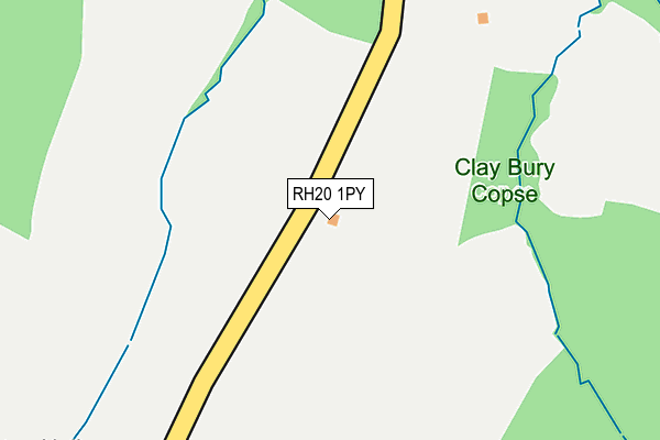 RH20 1PY map - OS OpenMap – Local (Ordnance Survey)