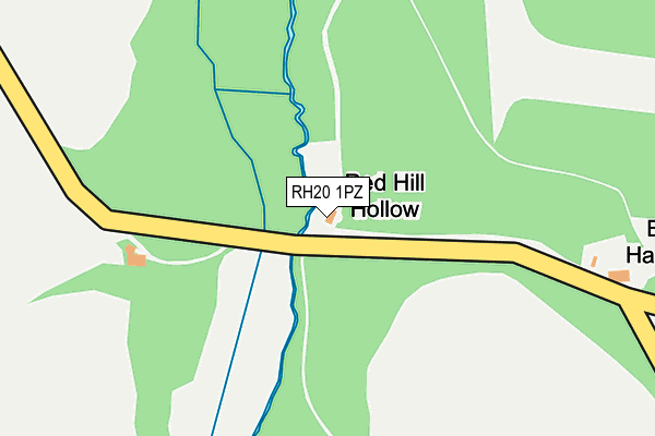 RH20 1PZ map - OS OpenMap – Local (Ordnance Survey)