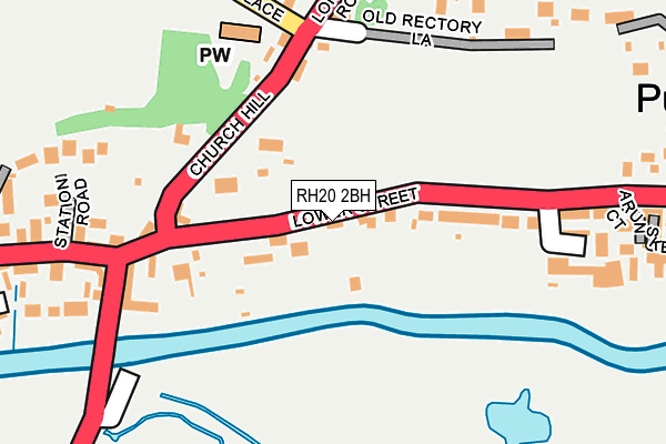RH20 2BH map - OS OpenMap – Local (Ordnance Survey)