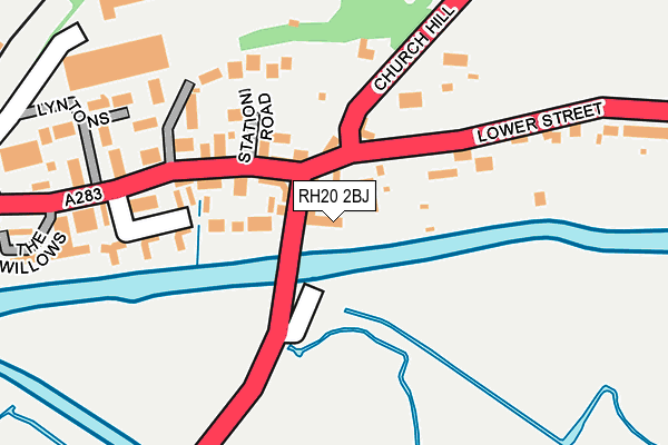 RH20 2BJ map - OS OpenMap – Local (Ordnance Survey)