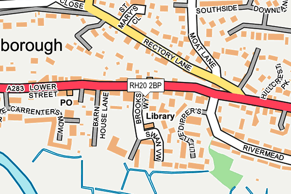 RH20 2BP map - OS OpenMap – Local (Ordnance Survey)