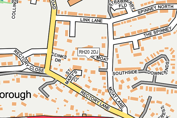 RH20 2DJ map - OS OpenMap – Local (Ordnance Survey)