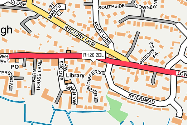 RH20 2DL map - OS OpenMap – Local (Ordnance Survey)