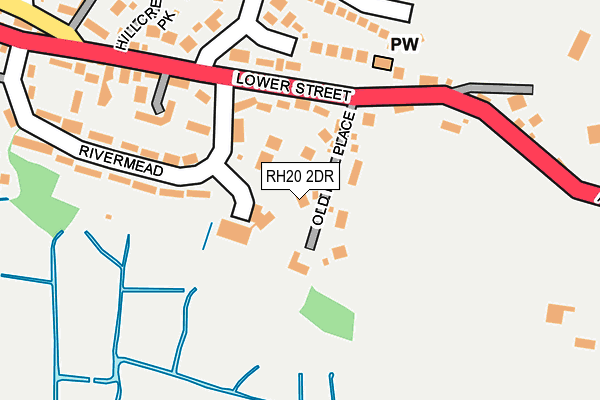 RH20 2DR map - OS OpenMap – Local (Ordnance Survey)