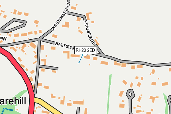 RH20 2ED map - OS OpenMap – Local (Ordnance Survey)