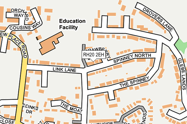 RH20 2EH map - OS OpenMap – Local (Ordnance Survey)