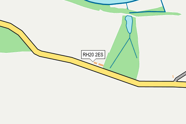 RH20 2ES map - OS OpenMap – Local (Ordnance Survey)