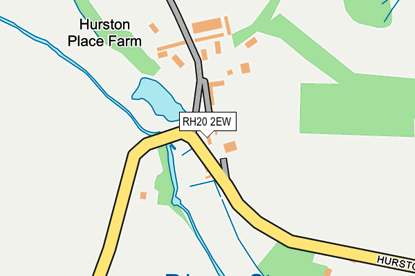 RH20 2EW map - OS OpenMap – Local (Ordnance Survey)