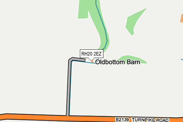 RH20 2EZ map - OS OpenMap – Local (Ordnance Survey)