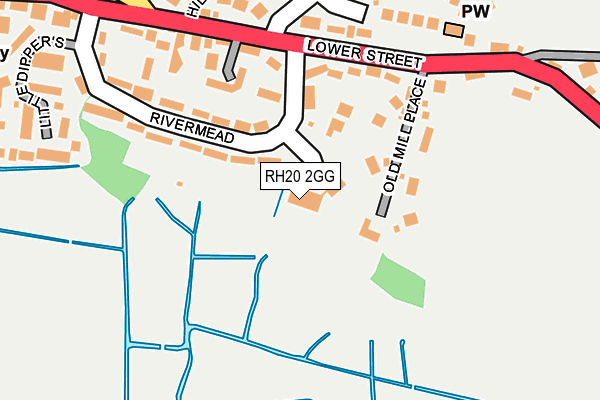 RH20 2GG map - OS OpenMap – Local (Ordnance Survey)