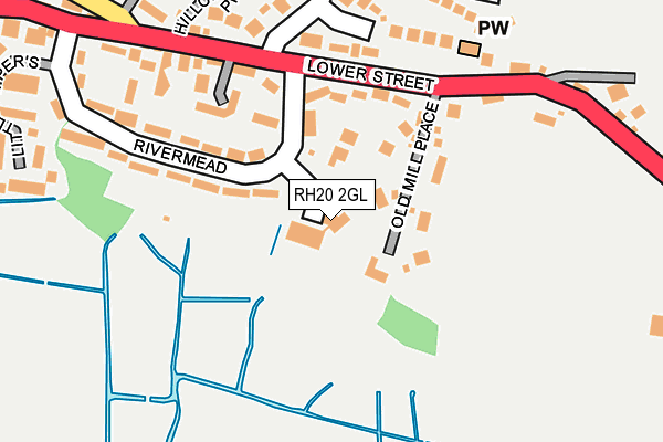 RH20 2GL map - OS OpenMap – Local (Ordnance Survey)