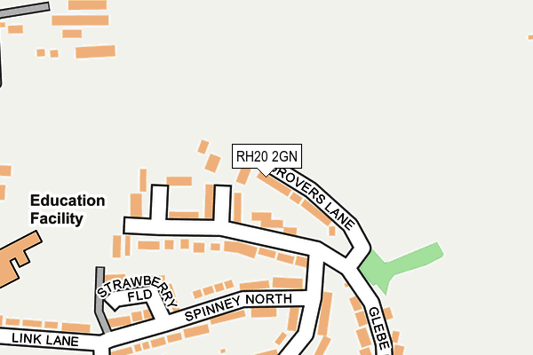 RH20 2GN map - OS OpenMap – Local (Ordnance Survey)