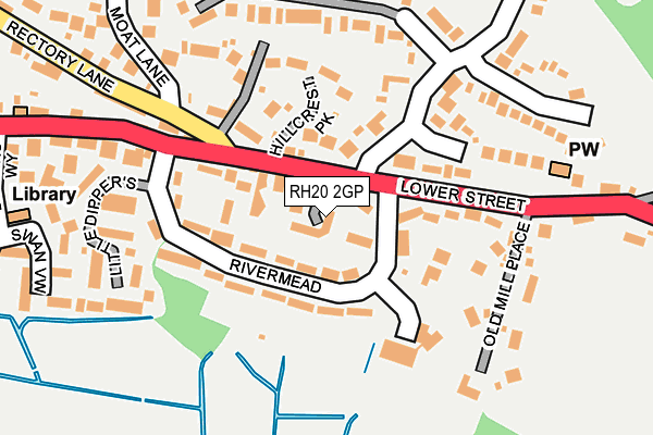 RH20 2GP map - OS OpenMap – Local (Ordnance Survey)