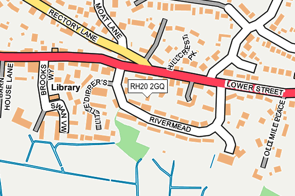 RH20 2GQ map - OS OpenMap – Local (Ordnance Survey)