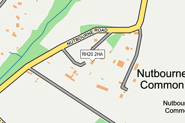 RH20 2HA map - OS OpenMap – Local (Ordnance Survey)