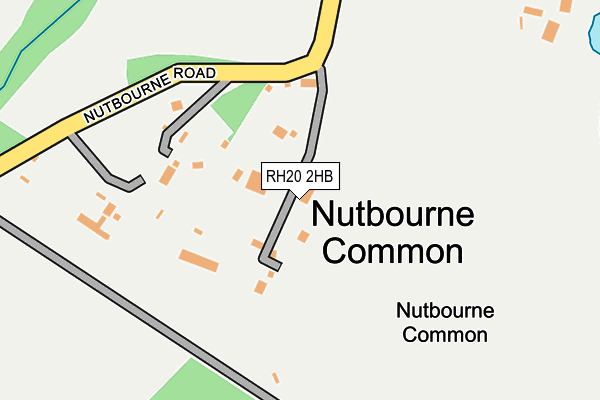 RH20 2HB map - OS OpenMap – Local (Ordnance Survey)