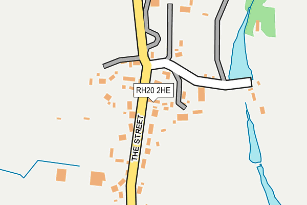 RH20 2HE map - OS OpenMap – Local (Ordnance Survey)