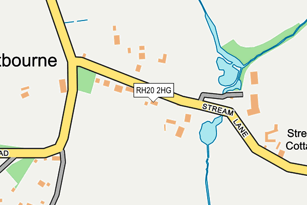 RH20 2HG map - OS OpenMap – Local (Ordnance Survey)