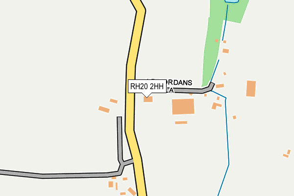 RH20 2HH map - OS OpenMap – Local (Ordnance Survey)