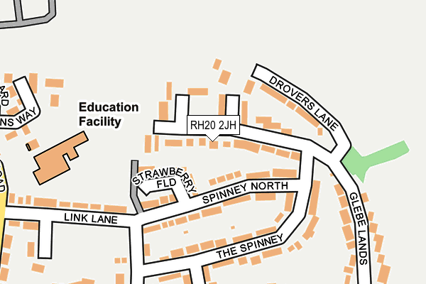 RH20 2JH map - OS OpenMap – Local (Ordnance Survey)