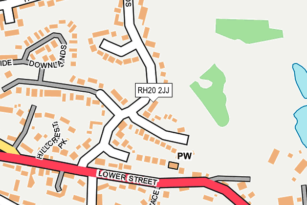 RH20 2JJ map - OS OpenMap – Local (Ordnance Survey)