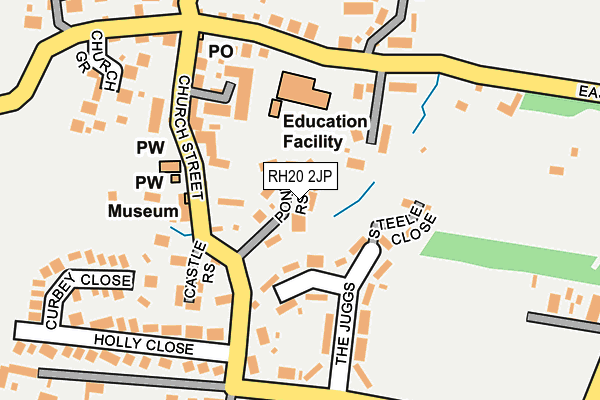 RH20 2JP map - OS OpenMap – Local (Ordnance Survey)