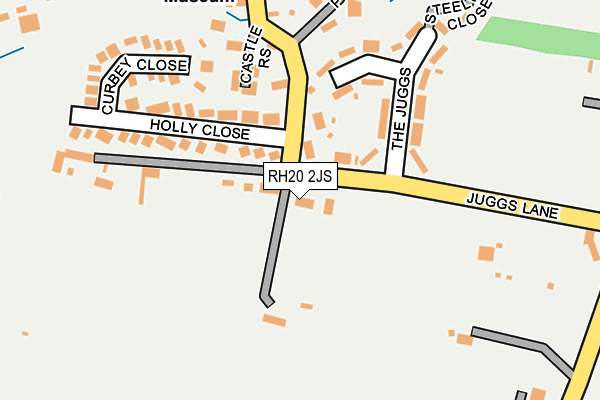 RH20 2JS map - OS OpenMap – Local (Ordnance Survey)